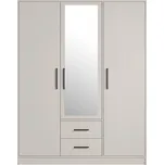 Meblar Šatní skříň Smart SRL 2 kašmír - se zrcadlem NÁSTAVEC na skříň: BEZ nástavce