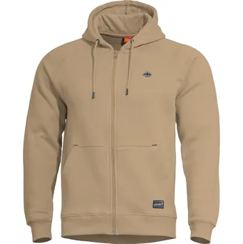 Pánská mikina Mikina PHAETON se zipem a kapucí TAN BROWN Mikina PHAETON se zipem a kapucí TAN BROWN vel. M