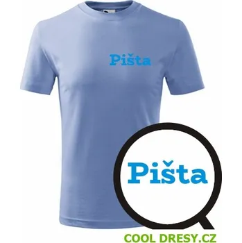 Chlapecké oblečení Dětské tričko Pišta - Barva: nebesky modrá, Velikost 4roky