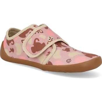 Dívčí obuv Barefoot dětské přezůvky Affenzahn - Slipper Cotton Movy Deer růžové Velikost: 30