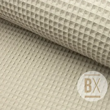 Bavlna Vafla Organic - Hnědo šedá