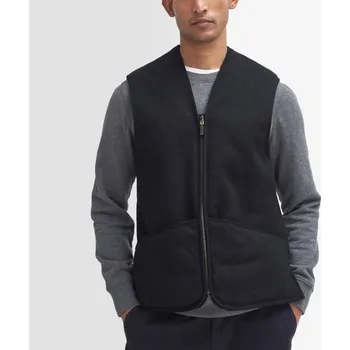 Barbour Warm Pile Zip-In Liner — Black