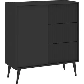 Dětská skříň Komoda BARCELONA 1D3S - antracit