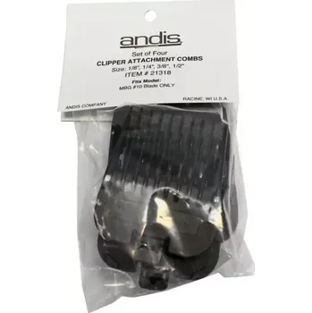 strojek na stříhání srsti Andis AGC Super plastové nástavce 4ks