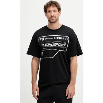 Bavlněné tričko PLEIN SPORT pánské, černá barva, s potiskem, FAEC MTK8373 STE001N FAEC.MTK8373.STE001N 99A, vel. XL