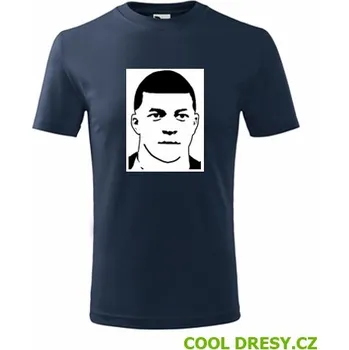 Dětská móda Dětské tričko Mbappe - Barva: námořní modrá, Velikost 10let