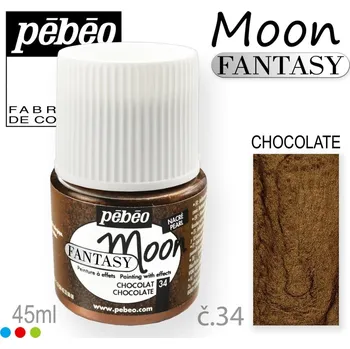 Speciální výtvarná barva Barva na Šperky MOON Fantasy Pébéo . barva č. 34 CHOCOLATE. Balení 45ml.