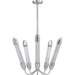 Ocelové závěsné svítidlo ve stříbrné barvě se skleněným stínidlem ø 69 cm Lemon Squeeze – UMAGE ID_1795616