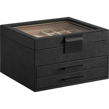 Šperkovnice Songmics Šperkovnice, 3 úrovně, černá | Songmics