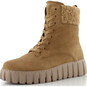 Dámské kozačky Gabor šněrovací kotník na platformě lion/camel 76.786.35 - 41 | P698262