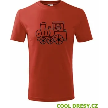 Chlapecké tričko Dětské tričko s mašinkou 2 - Barva: červená, Velikost 6let