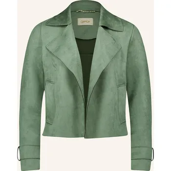 Dámský kabát Cartoon Dámská Bunda V Koženém Vzhledu, zelená, 38