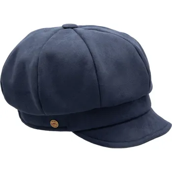 Čepice 8-dílna dámská modrá bekovka od Mayser - Camila Newsboy Cap Velikost: 57 cm (M)