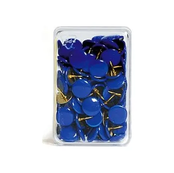 Připínáčky barevné modré (100 ks)