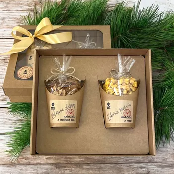 Nutworld.cz Dárková krabice s kelímky - různá gramáž – MIX
