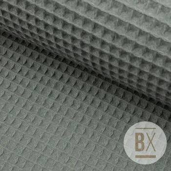 Bavlna Vafla Organic - Šedá tmavá