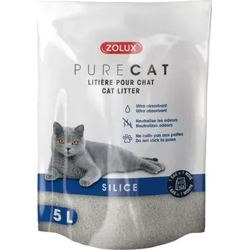 Podestýlka pro kočku Zolux Podestýlka PURECAT natural silica 5l