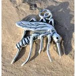 Čištín KOMÁR - MOSKYT, stříbrný přívěsek, Ag 925