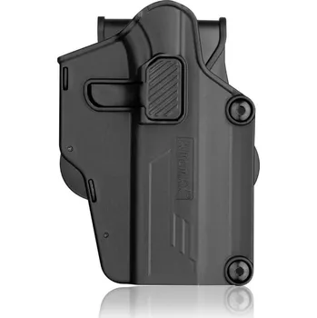 Airsoft AMOMAX Pouzdro pistolové opaskové Per-Fit™ univerzální PRAVÉ ČERNÉ