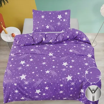 Povlečení KREPOVÉ POVLEČENÍ 140 x 200, 70 x 90 cm zipový uzávěr