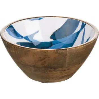 Dřevěná miska Ocean Fish Bowl blue 17 cm, Shoeless Joe UK