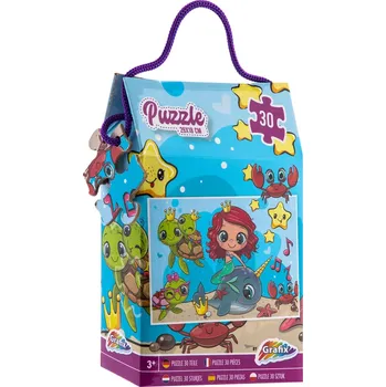 Puzzle Puzzle mořská víla 30 dílků 29 × 18 cm