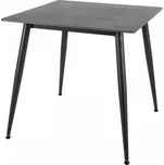 Jídelní stůl RION 80x80 cm s keramickou deskou, černý mramor