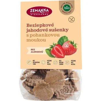 Zemanka Sušenky pohankovo-jahodové bezlepkové BIO (100 g)