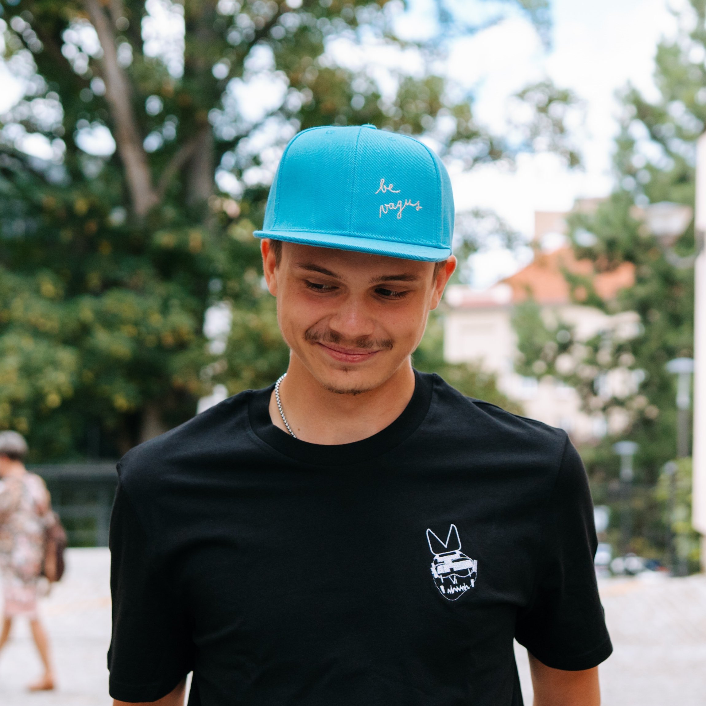 VAGUS Kšiltovka BeVagus Snapback - Modrá