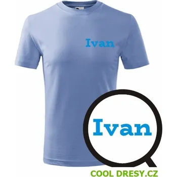 Dětské tričko Ivan - Barva: nebesky modrá, Velikost 8let