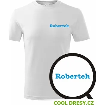 Chlapecké oblečení Dětské tričko Robertek - Barva: bílá, Velikost 10let