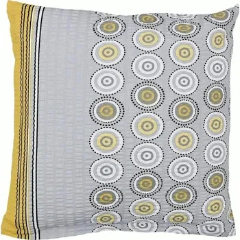 Povlak na dekorativní polštářek Bellatex povlak krep K80/417 50x70 cm Šedá,Žlutá