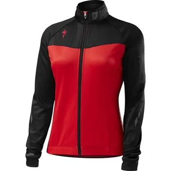 cyklistický dres Dres Specialized Therminal Jersey LS WMN red/black team L Barva: červená / černá, Velikost: L