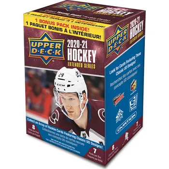 Sběratelská karetní hra 2020-21 Upper Deck Extended Series Hockey Blaster Box