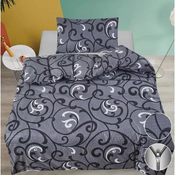 Povlečení NOVINKA 2025 – CENOVÁ PECKA ! KREPOVÉ POVLEČENÍ 140x200/70x90cm - ORIENT ŠEDÉ