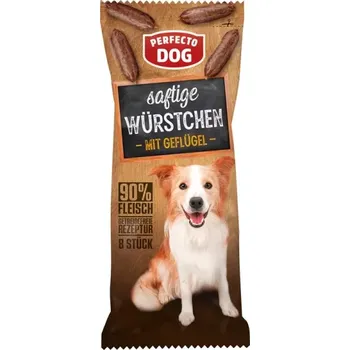 Pamlsek pro psa Perfecto Dog Sušené párečky kuřecí 8ks