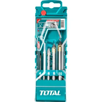 Vrták Vrtáky do skla, sada 5ks, industrial