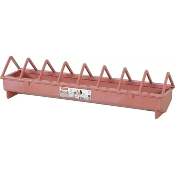 Napáječka pro ptáka Zolux Krmítko pro drůbež žlabové 50cm červené