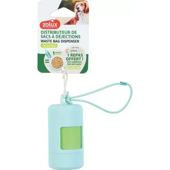 sáček na exkrement Zolux zásobník sáčků na exkrementy světle modrá