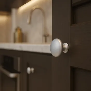 Nábytkové kování Interex Úchytka knopka CIRCLE / Chrom matný