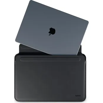 Telefonní příslušenství Epico Leather Sleeve pro Macbook Pro 16" černý Černá