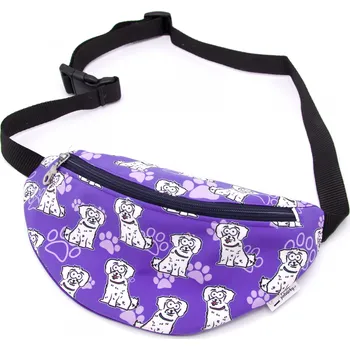 Outdoorové zavazadlo Pískací Potvůrky Ledvinka - maltézský psík Barva: fialová