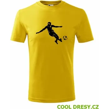 Chlapecké oblečení Dětské tričko s fotbalistou 2 - Barva: žlutá, Velikost 6let