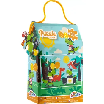 Puzzle Puzzle dinosauři 30 dílků 29 × 18 cm