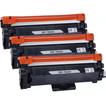 Počítač Starink kompatibilní toner Brother TN-2421, TN2421, vlastní patent, s čipem (Černý) 3-PACK