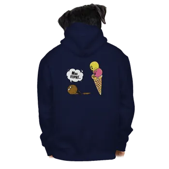 Pánská mikina Bastard Moc vtipný pánská mikina na zip Navy