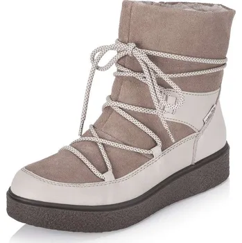 Dámské kozačky Dámská kotníková obuv RIEKER Y0051-62 béžová W5 41