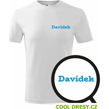 Dětské tričko Davídek - Barva: bílá, Velikost 6let