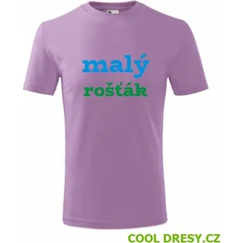Dětské tričko malý rošťák - Barva: fialová, Velikost 6let