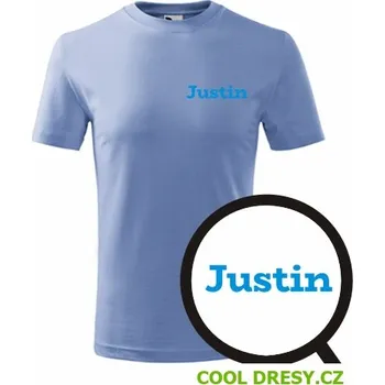 Dětská móda Dětské tričko Justin - Barva: nebesky modrá, Velikost 4roky